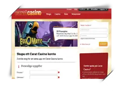 carat casino registrering
